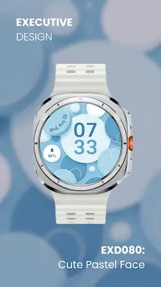 EXD080: Cute Pastel Watch Face screenshot 3