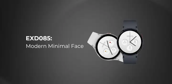 EXD085: Modern Minimal Face — Android app banner