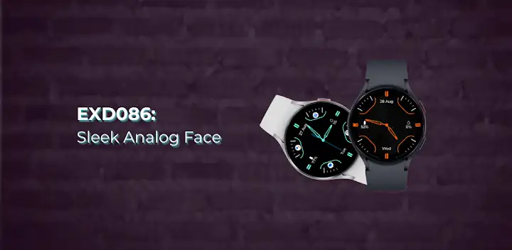 EXD086: Sleek Analog WatchFace — Android app banner