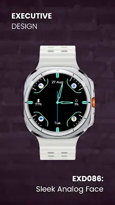 EXD086: Sleek Analog WatchFace screenshot 3