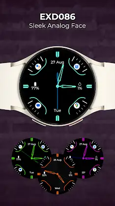 EXD086: Sleek Analog WatchFace screenshot 1
