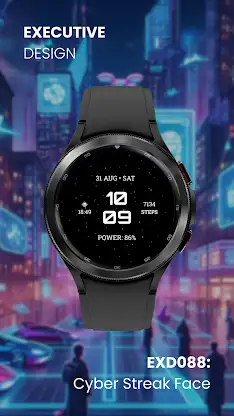 EXD088: Futuristic Watch Face screenshot 7