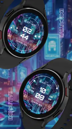 EXD088: Futuristic Watch Face screenshot 8