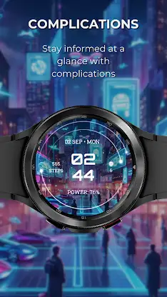 EXD088: Futuristic Watch Face screenshot 3
