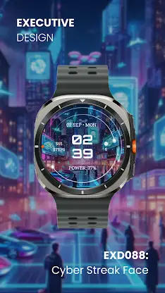 EXD088: Futuristic Watch Face screenshot 6