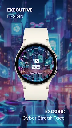 EXD088: Futuristic Watch Face screenshot 5