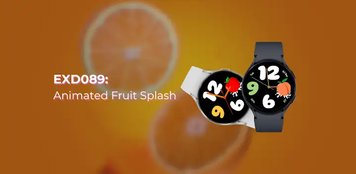 EXD089: Animated Fruit Splash — Android app banner