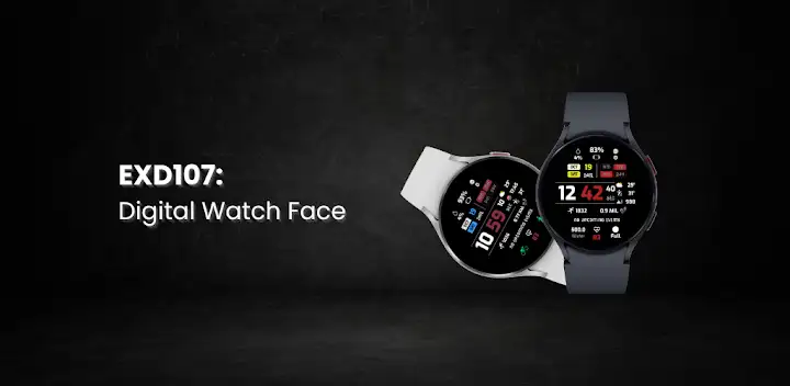 EXD107: Digital Watch Face — Android app banner