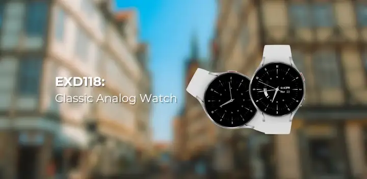 EXD118: Classic Analog Watch — Android app banner