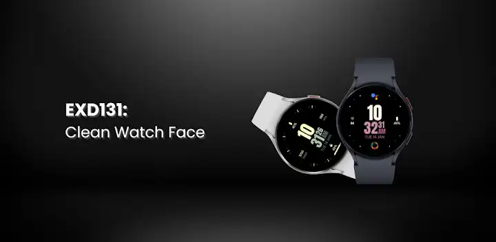 EXD131: Clean Watch Face — Android app banner