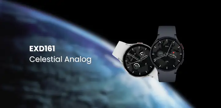 EXD161: Celestial Analog Face — Android app banner