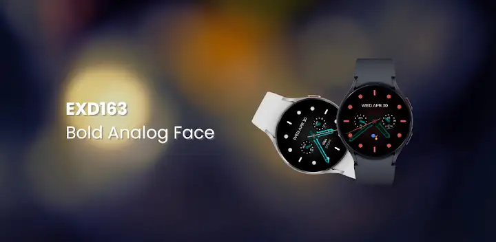 EXD163: Bold Analog Face — Android app banner