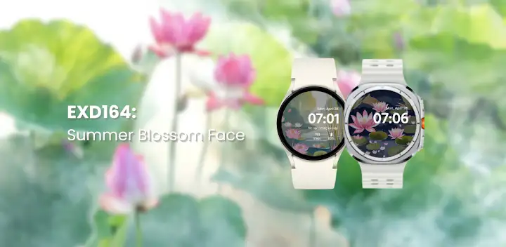 EXD164: Summer Blossom Face — Android app banner