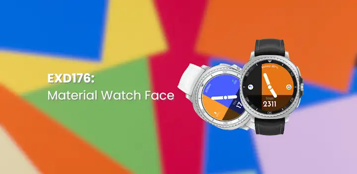 EXD176: Minimal Colorful Face — Android app banner
