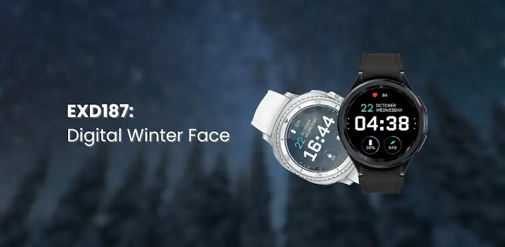 EXD187: Digital Winter Face — Android app banner