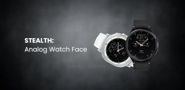 Stealth: Analog Watch Face — Android app banner