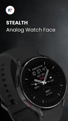 Stealth: Analog Watch Face screenshot 1