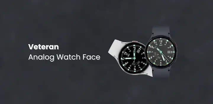 Veteran: Analog Watch Face — Android app banner