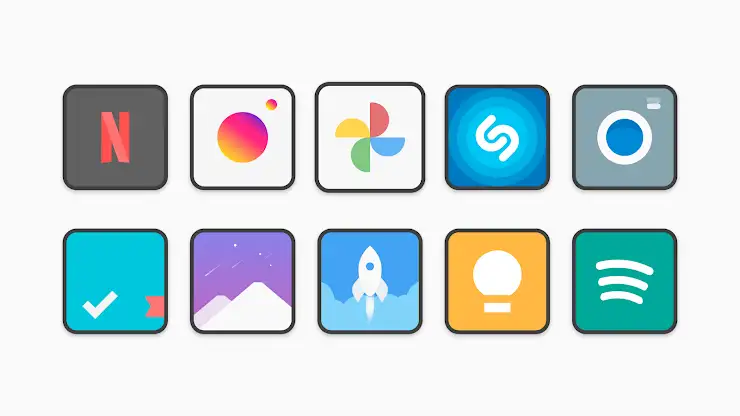 Flat Square - Icon Pack screenshot 3