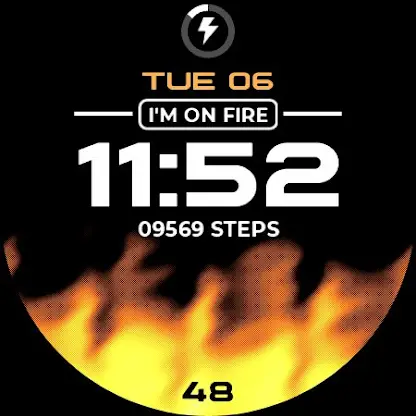 Animated Fire Watch Face screenshot 3