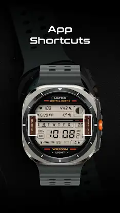 ULTRA Digital Retro watch face screenshot 6