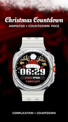 Christmas Countdown Watch Face screenshot 1
