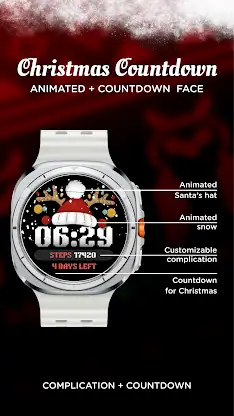 Christmas Countdown Watch Face screenshot 2