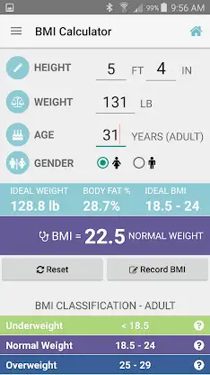 BMI Calculator screenshot 1