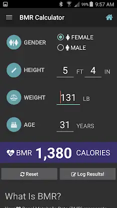 BMR Calculator & Tracker screenshot 5