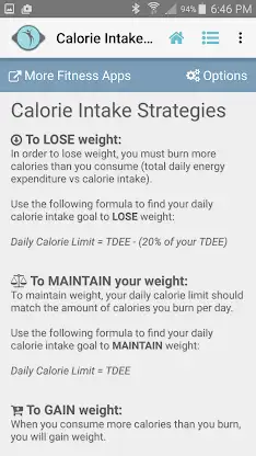 Diet Calories Start Calculator screenshot 7