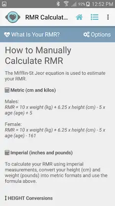 RMR Calculator & Tracker screenshot 6