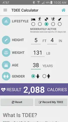 TDEE Calculator & Tracker screenshot 1
