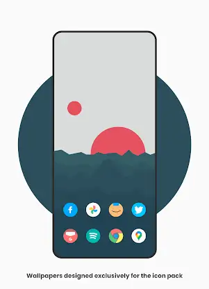 Flat Pie - Icon Pack screenshot 2
