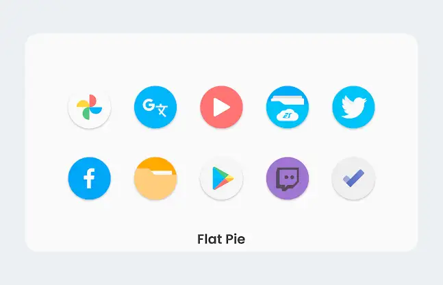Flat Pie - Icon Pack screenshot 6