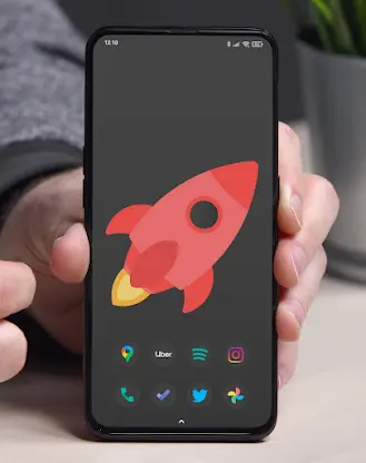 Black Pie - Icon Pack screenshot 2