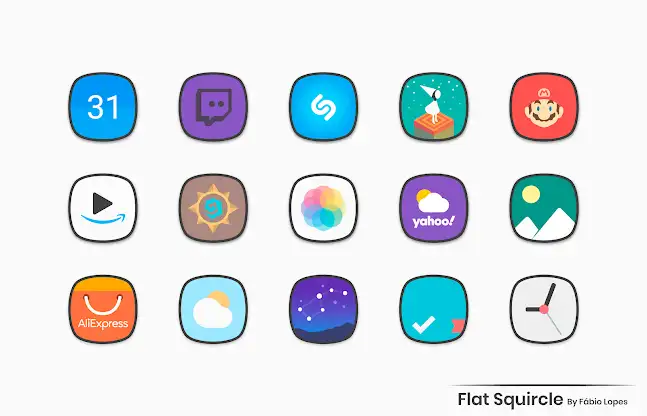 Flat Squircle - Icon Pack screenshot 4