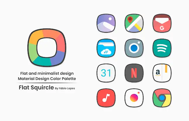 Flat Squircle - Icon Pack screenshot 2