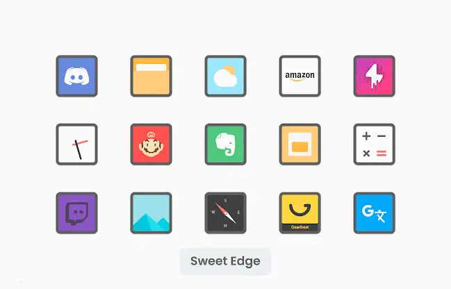 Sweet Edge - Icon Pack screenshot 3