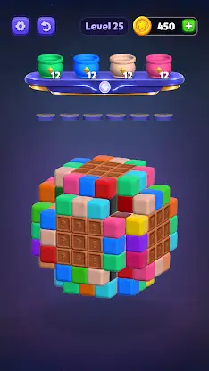 Cube Tap Sand: Color Puzzle screenshot 4