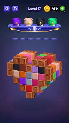 Cube Tap Sand: Color Puzzle screenshot 7