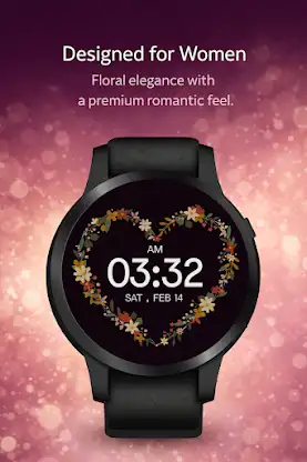 Floral Heart -Animated Wear OS screenshot 5