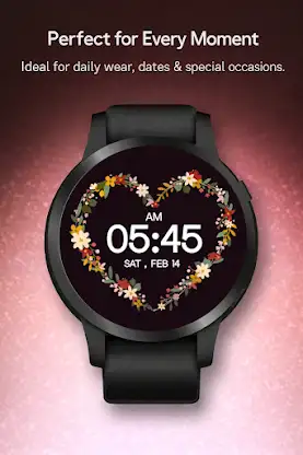 Floral Heart -Animated Wear OS screenshot 7