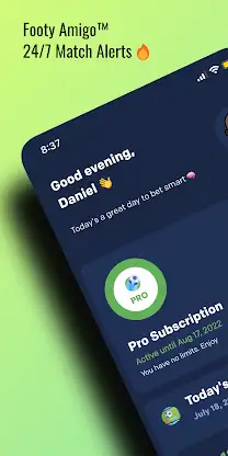 Footy Amigo screenshot 1