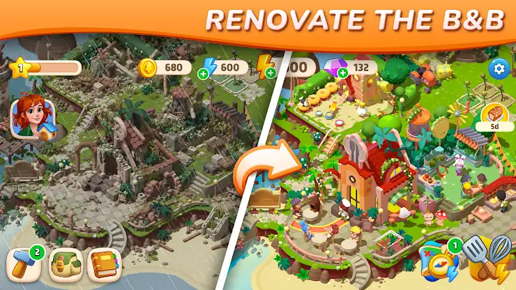 Bloom & Breakfast: Merge Town screenshot 1