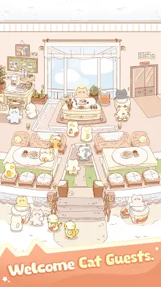 Idle Cat Hotel - Cozy Games screenshot 3