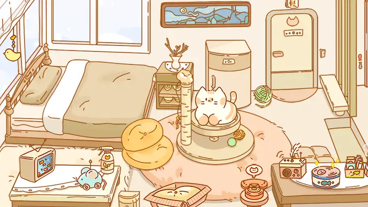 Idle Cat Hotel - Cozy Games screenshot 7