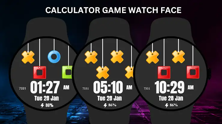 Calculator Game Watch Face screenshot 7