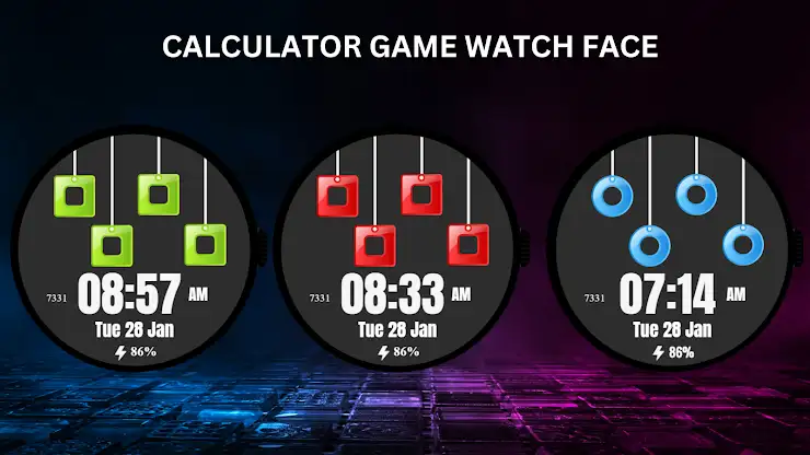 Calculator Game Watch Face screenshot 3