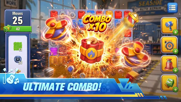 Car Mods Factory - Match 3 screenshot 4