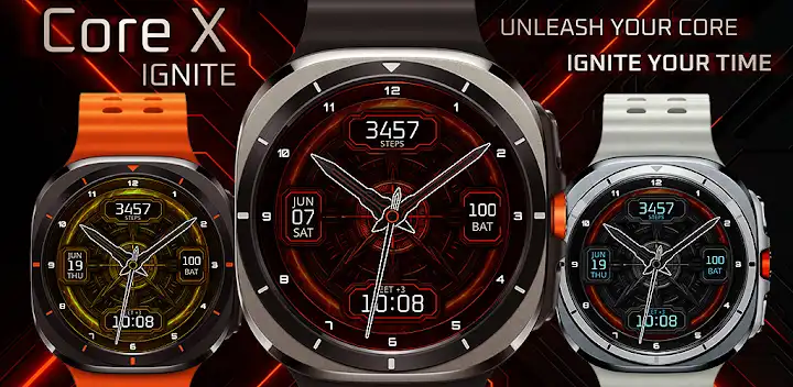 Core X Ignite Watch Face — Android app banner